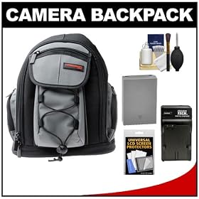 Precision Design PD-MBP ILC Digital Camera Mini Sling Backpack with BLN-1 Battery & Charger + Accessory Kit for Olympus OM-D E-M5 Camera