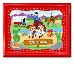 Ride Em Large Gloss Red Personalized Print