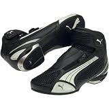 Puma Testastretta II Mid Men's On-Road Motorcycle Boots w/ Free B&F Heart Sticker Bundle - Black/White