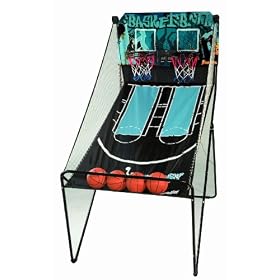Click here to buy Franklin Sports Dual Court Electronic Arcade Basketball Game.