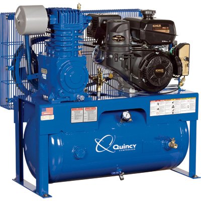 - Quincy Reciprocating Air Compressor - 14 HP Kohler Engine, Model# G214K30HCD