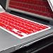TopCase 2 in 1 Rubberized RED Hard Case Cover and Keyboard Cover for Macbook Pro 15