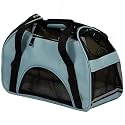 Bergan Comfort Carrier Soft-Sided Pet Carrier, Small, Mineral Blue