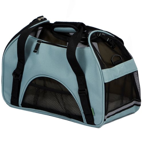 Bergan Comfort Carrier Soft-Sided Pet Carrier, Small, Mineral Blue