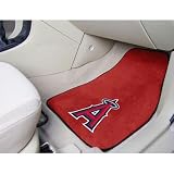Carpet Floor Front Mats - MLB Baseball - Los Angeles Angels of Anaheim - Pair