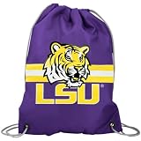 LSU Tigers Purple Team Logo Drawstring Backpack