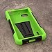 Empire MPERO IMPACT X Series Kickstand Case for LG Optimus F3 - Retail Packaging - Black/Neon Green