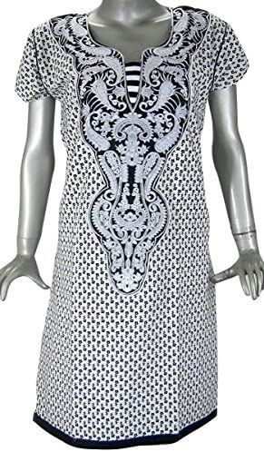 Embroidered Cotton Tunic Top Women India Clothing