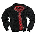 Robuste Harrington / Blouson Jacke im Russia Night Camouflage mit Tartan Innenfutter aus Baumwolle (Größe: S-XL)
