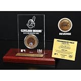 Highland Mint MLB Cleveland Indians Progressive Field Infield Dirt Coin Etched Acrylic