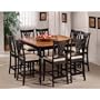 Hillsdale Embassy Square Counter Height 9-Piece Dining Set, Rubbed Black, Set Includes 1-Table and 8 Stools