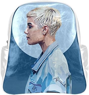 Seallm Unisex Halsey Electropop Singer Art White Multi Pocket Backpack