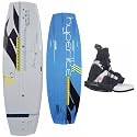 Hyperlite State 140 cm Wakeboard w/ Bindings sz 9-13