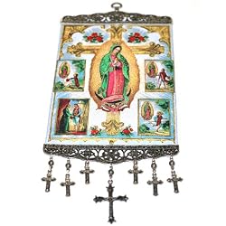 Our Lady of Gudadalupe Story Hanging Banner - 19"Hx8"W