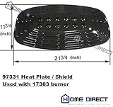 MCM 97331 HOME DIRECT Porcelain Steel Heat Plate / Heat Shield Replacement for Grill Mate, Uniflame, and Other Grills
