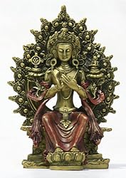 Small Buddha Maitreya, Gold and Red