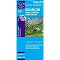Top25 3536OT ~ Briancon, Serre-Chevalier, Montgenevre carte de randonn�e avec une r�gle gradu�e gratuite