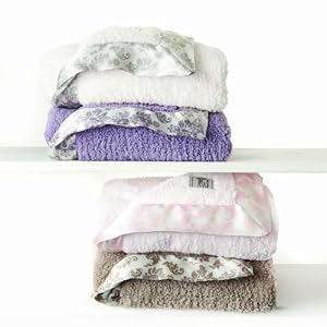 Little Giraffe Bella Baby Blanket Lavender