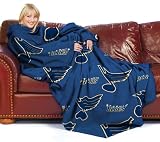 NHL St. Louis Blues Adult Comfy Throw Blanket with Sleeves