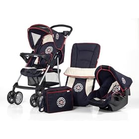 Hauck - Shopper 7 travel system set in Star Navy