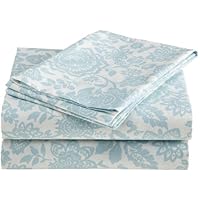 Laura Ashley Prescot 100-Percent Cotton Sheet Set, Queen