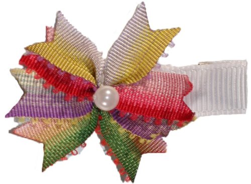 Click here to buy Posies Accessories Pearl Ribbons Hair Clippie Multicolored One.