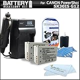 2 Pack Battery And Charger Kit For The Canon SX30IS SX30 IS Canon G12 Digit ....