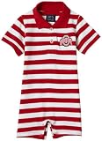 Garb NCAA Ohio State Buckeyes Hunter Infant Striped Polo Romper