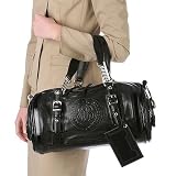 Balenciaga Black Pebbled Leather Satchel