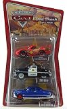 Review Mattel M1883 / Disney Pixar Cars Dirt Track Gift Pack - Cactus Lightning McQueen, Sheriff & Dirt Track Doc Hudson (Red Rims)