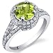 Majestic Sensation 1.25 Carats Peridot Ring in Sterling Silver Size 5 to 9