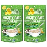 Little Duck Organics オーガニック 赤ちゃん～幼児向け オーツ シリアル(ココナッツ＆バナナ味)(3.75oz x 2袋)[海外直送品] [並行輸入品]