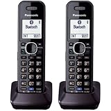 Panasonic KXTGA950B Dect 6.0 Handset 2-Line Landline Cordless Telephone (2-Pack)