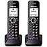 Panasonic KXTGA950B Dect 6.0 Handset 2-Line Landline Cordless Telephone (2-Pack)