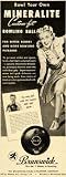 1946 Ad Brunswick Mineralite Bowling Ball Ned Day Grip - Original Print Ad