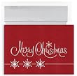 Merry Christmas On Red Christmas Cards -