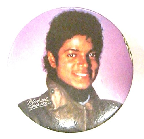 Michael Jackson~ Vintage Original 1980's Button!!~ Rare LARGE Button!!~ Approx 2.25