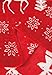CaliTime Super Soft Throw Blanket for Bed Sofa Couch, Cozy Warm Flannel Fleece Christmas White Reindeer Snowflakes, Red, King