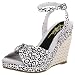 Volatile Women's Pin-Up Print Espadrille,Black,7  M US