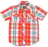 Company 81 Red & Blue Plaid Big Boys S/S Button-Down Shirt