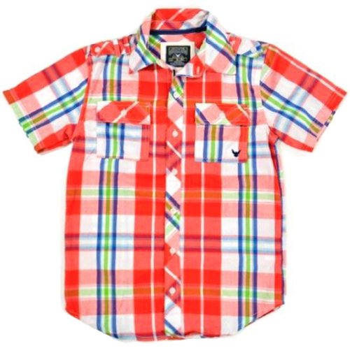  Company 81 "Red & Blue Plaid" Big Boys S/S Button-Down Shirt