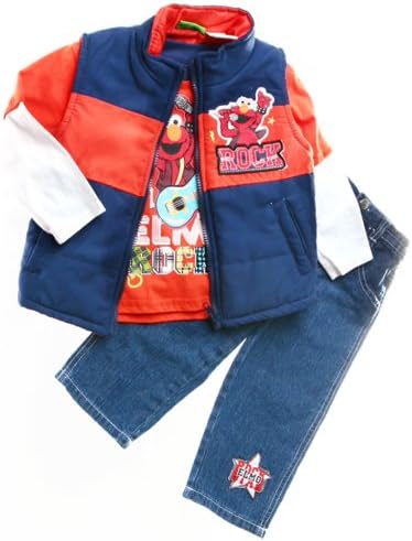 Elmo Toddler Boys 3pc Set '' Elmo Rock'' (3T)