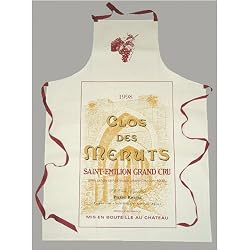 Clos des Menuts, Saint Emilion Grand Cru Wine label canvas Sommelier Wine Steward Apron French