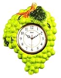 GREEN GRAPE 20 Very 3-D Large Wall Clock *NEW*