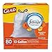 Glad OdorShield Trash Bag, White, 80