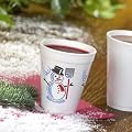 1 PACKUNG MIT 50 THERMOBECHER GL�HWEINBECHER MOTIV SCHNEEMANN