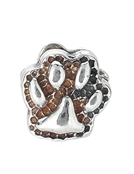925 Sterling Silver Dog Paw Bead, For Chamilia, Pandora, Biagi, Personality, Reflections And More Charm Bracelets