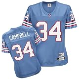 Reebok Houston Oilers Earl Campbell Women's Throwback Premier Jersey Extra Large