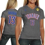 adidas James Harden Oklahoma City Thunder Ladies 2012 NBA Finals Replica T-Shirt - Ash Amazon.com