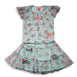Lipstik Girls - Girls Skirt Set, Blue, Purple